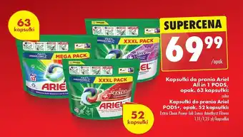 Biedronka Kapsułki do prania Ariel All in 1 PODS, opak. 63 kapsułki oferta