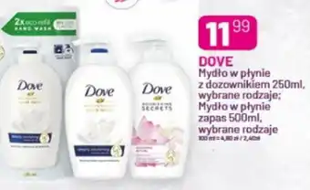 Koliber drogerie DOVE mydło w płynie z dozownikiem, 250ml / mydło w płynie, zapas 500ml oferta