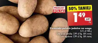 Biedronka Ziemniaki polskie jadalne na wagę 1 kg oferta