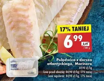 Biedronka Polędwica z dorsza atlantyckiego, Marinero 100 g oferta