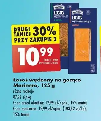 Biedronka Łosoś wędzony na gorąco Marinero, 125 g oferta