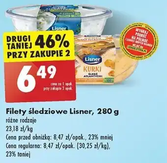 Biedronka Filety śledziowe Lisner, 280 g oferta