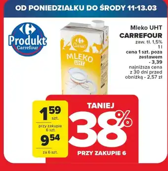 Carrefour Mleko Carrefour oferta