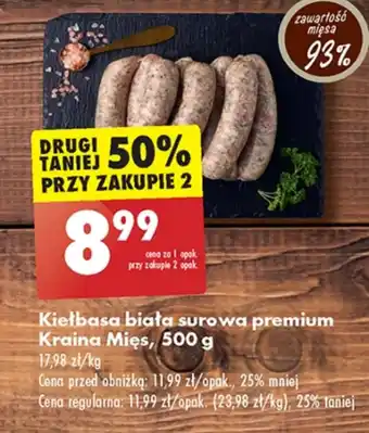 Biedronka Kiełbasa biała Kraina Mięs oferta