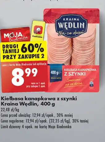 Biedronka Kiełbasa Kraina Wędlin oferta