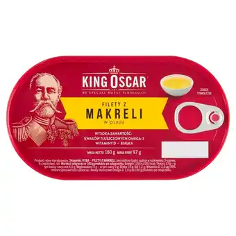 Topaz King Oscar Filety z makreli w oleju 160 g oferta