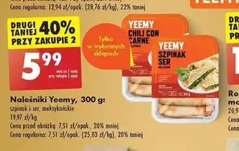 Biedronka Yeemy Naleśniki 300 g oferta