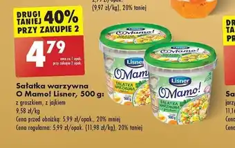 Biedronka Lisner Sałatka warzywna O Mamo! 500 g oferta
