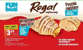 Biedronka Rogal z kremem mleczno-orzechowym 85g oferta