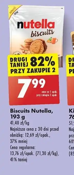 Biedronka Biscuits Nutella, 193 g oferta