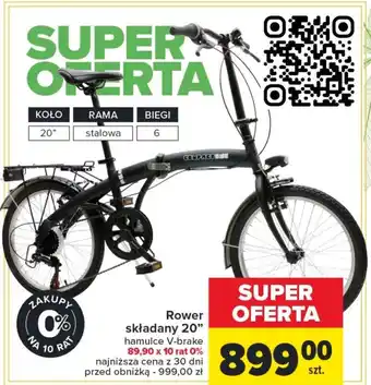 Carrefour Rower składany 20" oferta