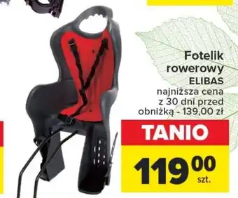 Carrefour Fotelik rowerowy ELIBAS oferta