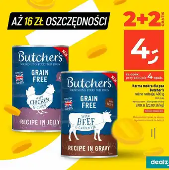 Dealz Karma mokra dla psa Butcher's, 400 g oferta
