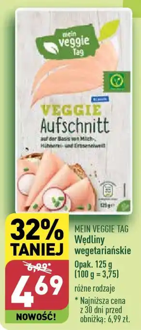 ALDI MEIN VEGGIE TAG Wędliny wegetariańskie 125 g oferta