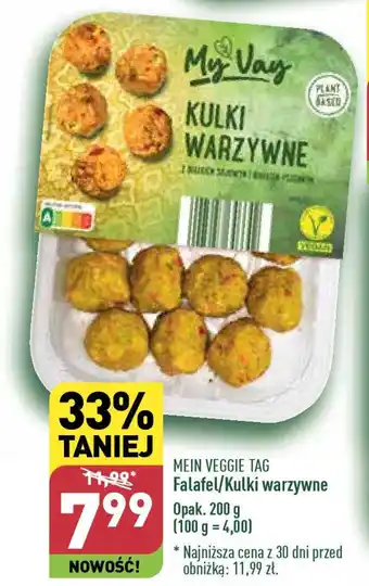 ALDI MEIN VEGGIE TAG Falafel / Kulki warzywne 200 g oferta