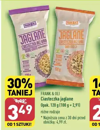 FRANK & OLI Ciasteczka jaglane 120 g