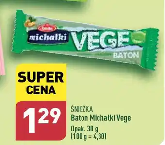 ALDI ŚNIEŻKA Baton Michałki Vege 30 g oferta
