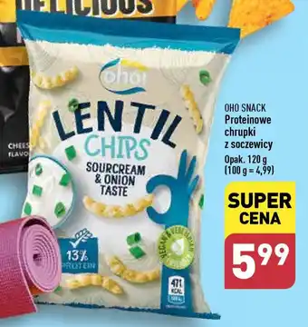 ALDI OHO SNACK Proteinowe chrupki z soczewicy 120 g oferta