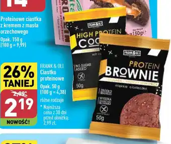 ALDI FRANK & OLI Ciastko proteinowe 50 g oferta