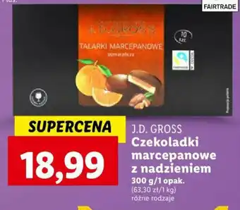 Lidl J.D. GROSS Czekoladki marcepanowe z nadzieniem 300 g oferta