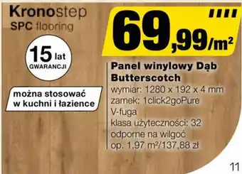 Bricomarche Panel winylowy Dąb Butterscotch, m2 oferta