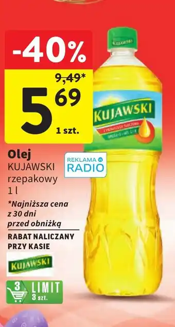 Intermarche Olej KUJAWSKI 1l oferta