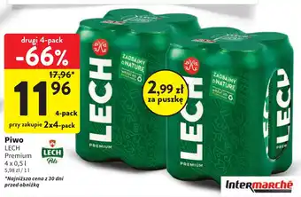 Intermarche Piwo LECH 4x0,5l oferta