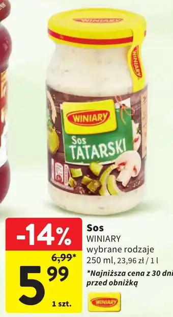 Intermarche Sos WINIARY 250ml oferta