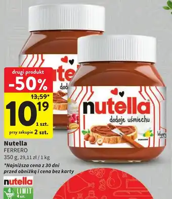 Intermarche Nutella FERRERO 350g oferta