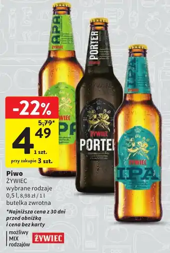 Intermarche Piwo ŻYWIEC 0,5l oferta