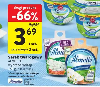 Intermarche Serek twarogowy ALMETTE 150g oferta