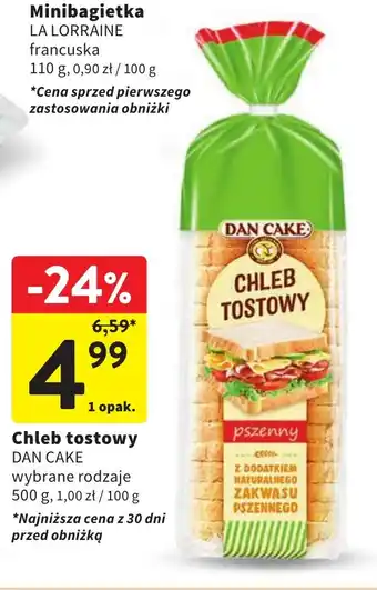 Intermarche Chleb tostowy DAN CAKE 500g oferta