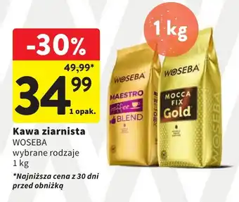 Intermarche Kawa ziarnista WOSEBA 1kg oferta