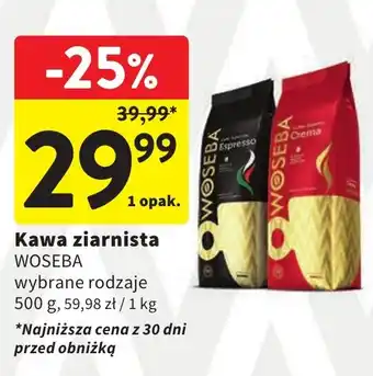 Intermarche Kawa ziarnista WOSEBA 500g oferta