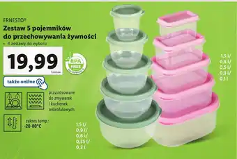 Lidl Zestaw pojemników Ernesto oferta