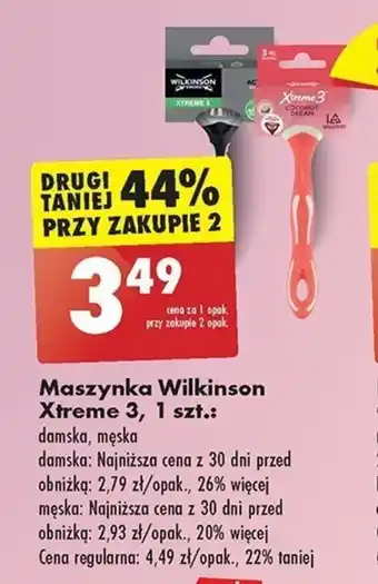 Biedronka Maszynka Wilkinson Xtreme 3, 1 szt. oferta