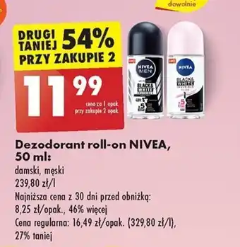 Biedronka Dezodorant roll-on NIVEA, 50 ml oferta
