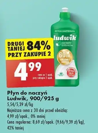 Biedronka Płyn do naczyń Ludwik, 900/925 g oferta