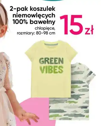 Pepco 2-pak koszulek niemowlęcych 100% bawełny oferta