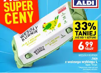 ALDI Jaja z wolnego wybiegu L, 10 szt. oferta