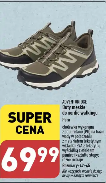 ALDI ADVENTURIDGE Buty męskie do nordic walkingu oferta