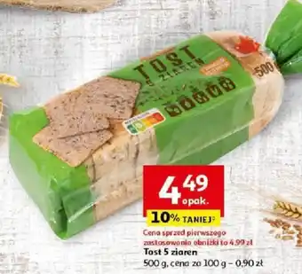Auchan Tost 5 ziaren 500 g oferta