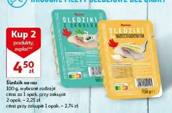 Auchan Śledzik na raz 100 g oferta