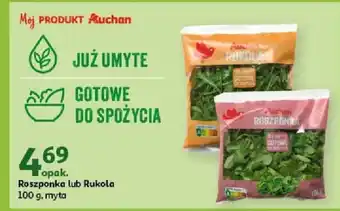 Auchan Roszponka lub Rukola 100 g oferta