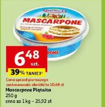 Auchan Mascarpone Piątnica 250 g oferta