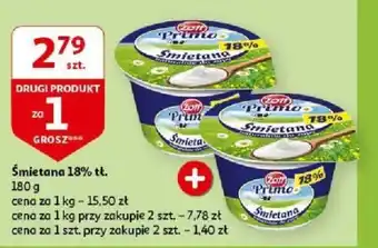 Auchan Śmietana 18% tł. 180 g oferta