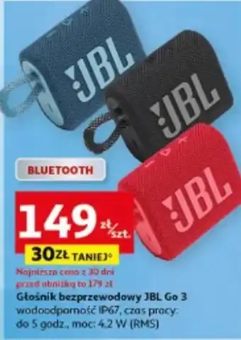 Auchan Głośnik bezprzewodowy JBL oferta