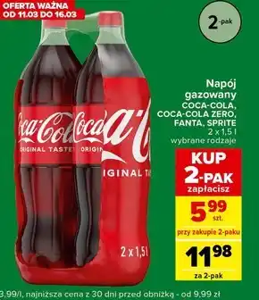Carrefour Express Coca-Cola Napój gazowany 2 x 1,5 l oferta