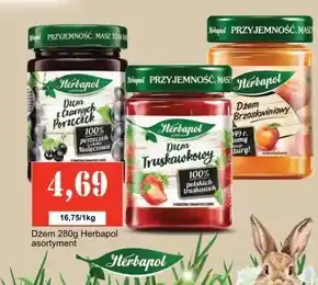 Społem Herbapol Dżem o obniżonej zawartości cukru truskawkowy 280 g oferta