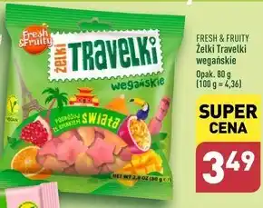 ALDI Fresh & Fruity Żelki travelki wegańskie smaki świata 80 g oferta